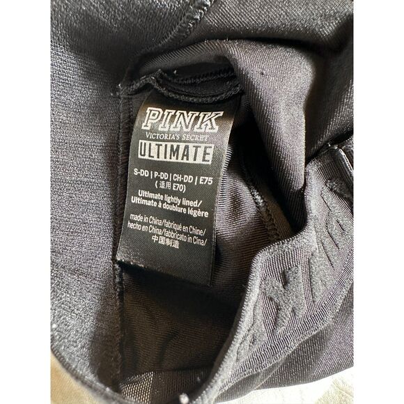 PINK Victoria's Secret Charcoal Sports Bra - Picture 3 of 3